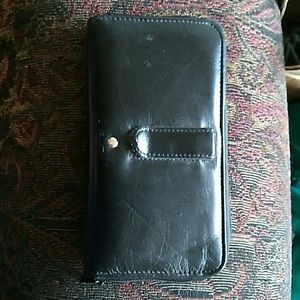 Black leather/senthetic  Ladies Burton  wallet
